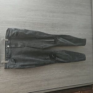 Maurices high-rise distressed black jeans XL Reg